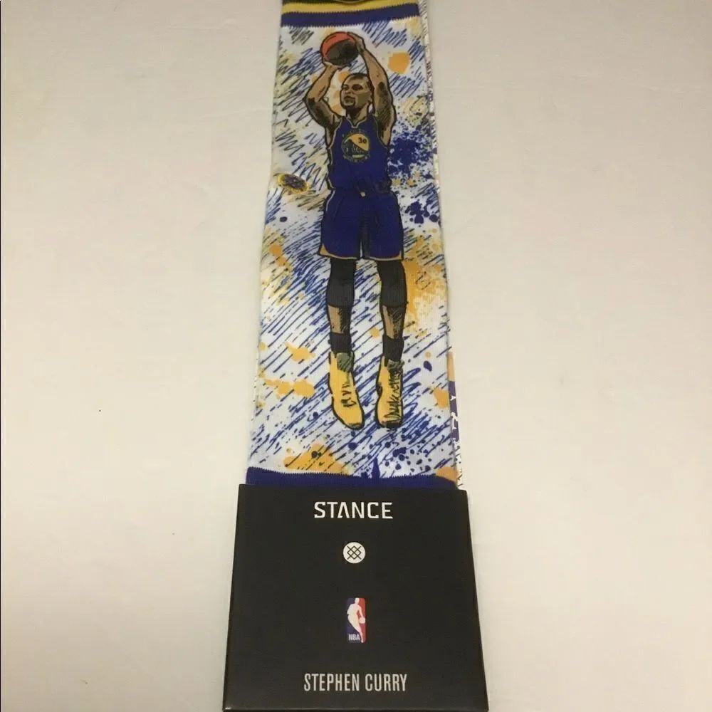 Steph Curry Stance NBA Legends Socks Men’s Sz 9-12 NEW